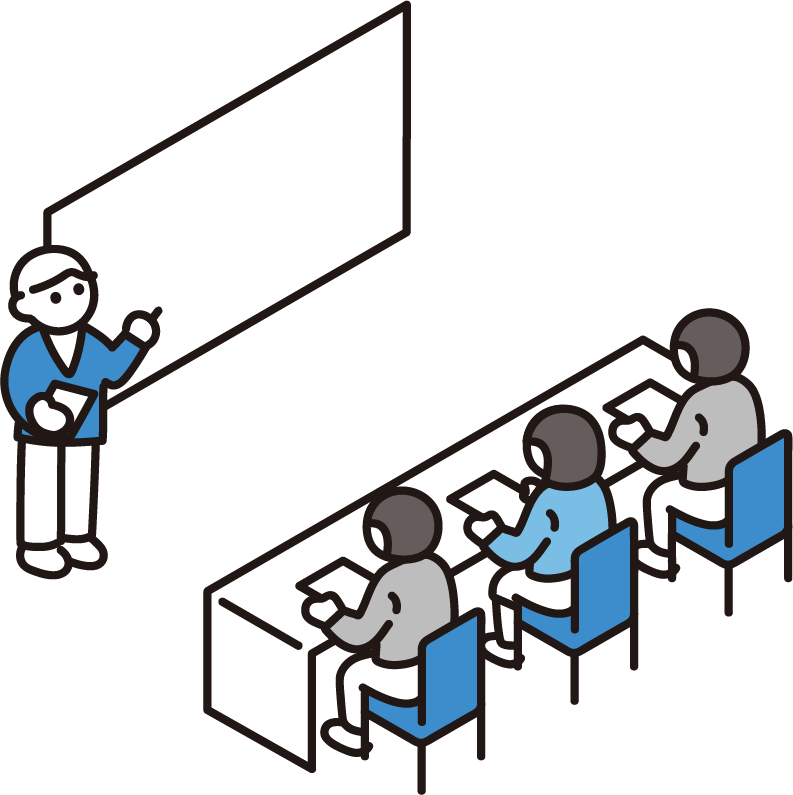 チームメンバーの仕事風景1